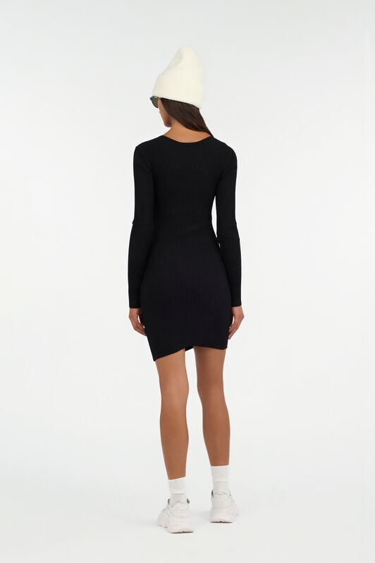 JC Black Mini Dress With Cut-Out JC Black Mini Dress With Cut-Out BLACK VFT254-VF401