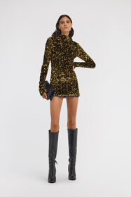 RC Gold Sequin Mini Dress RC Gold Sequin Mini Dress Gold TKR119-TR005