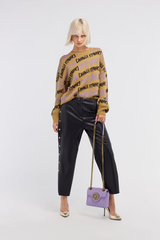 JC Just Cavalli Jacquard Pullover JC Just Cavalli Jacquard Pullover Light Brown RKM658-RK352