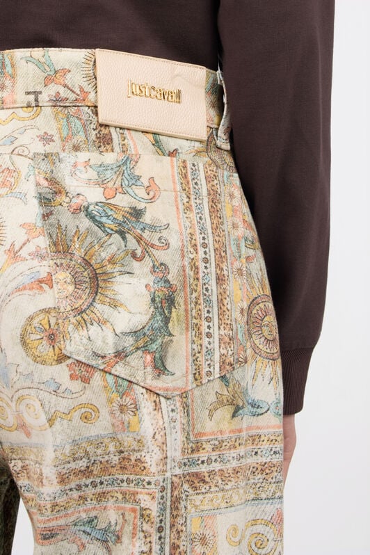 JC Persian Tarot Print Jeans JC Persian Tarot Print Jeans SHIFTING SAND WFJ049-WF533