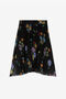 JU Floral-Print Pleated Skirt JU Floral-Print Pleated Skirt Black RJT30E-7GH92
