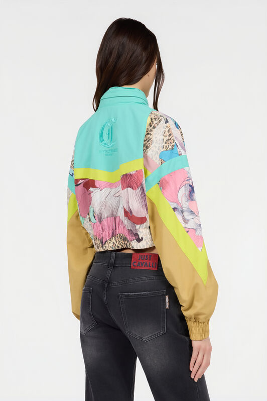 JC Windbreaker in Flower Multicolor Print JC Windbreaker in Flower Multicolor Print MULTICOLOR SCURO UFT198-UF264