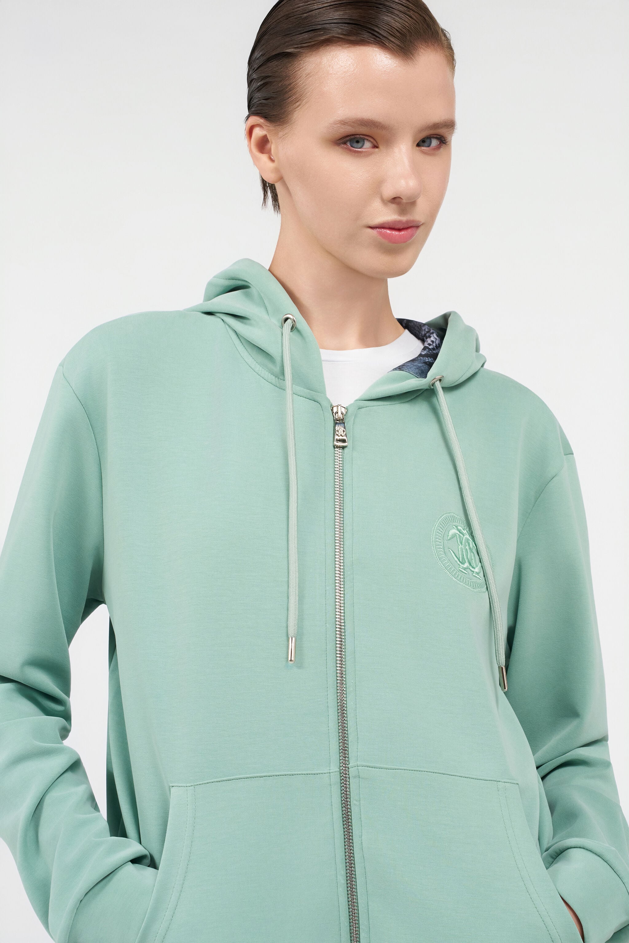 RC Green Sweatshirt with Logo RC Green Sweatshirt with Logo MALACHITE GREEN QOT66B-CF054