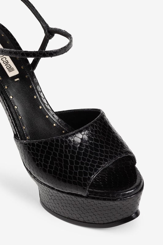 RC Tiger Tooth platform sandals RC Tiger Tooth platform sandals Black QKS034-PZ181