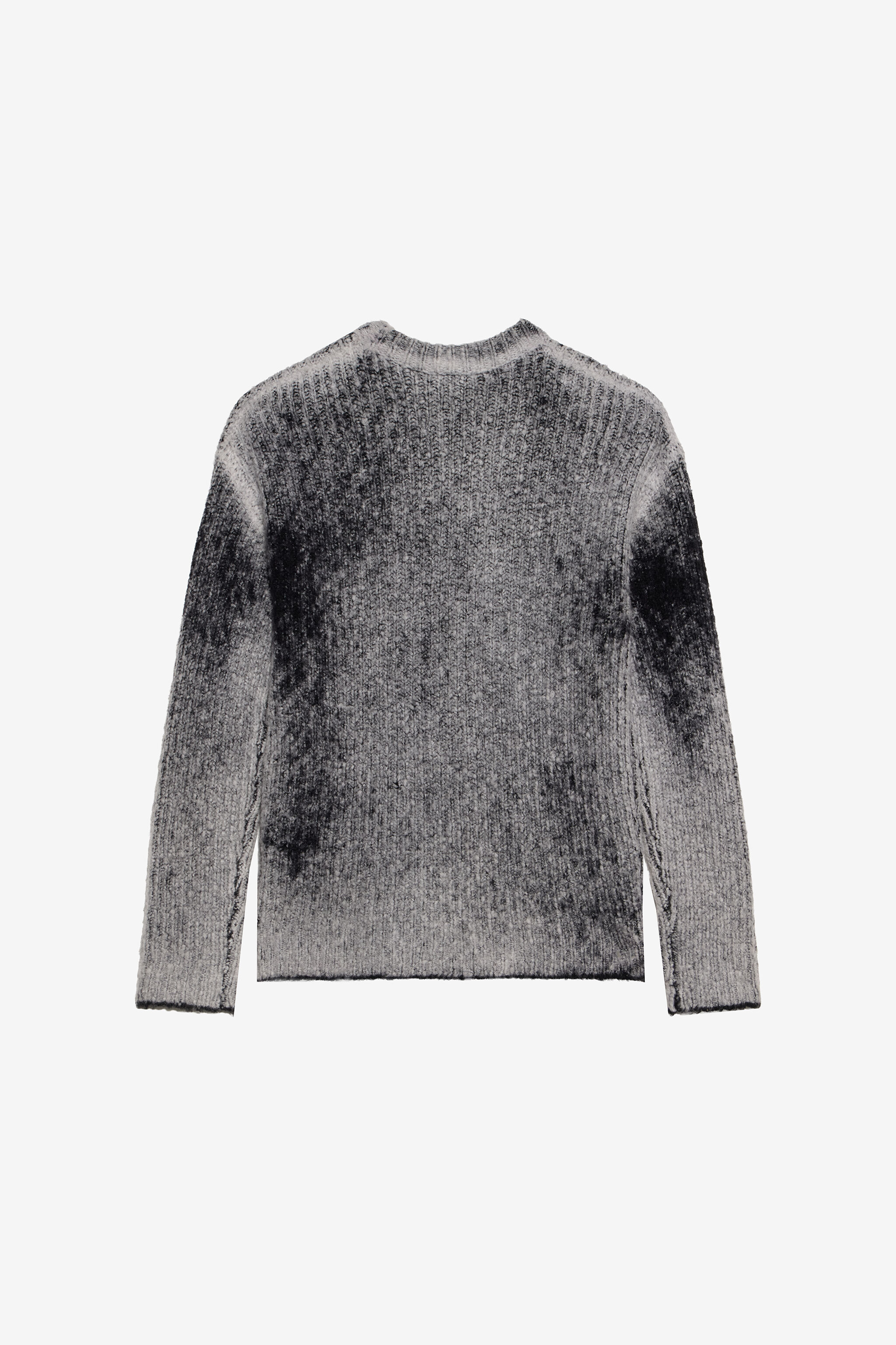 JU Ombré-Strickpullover JU Ombré-Strickpullover BLENDED GREY/BLACK XJM60L-LK001