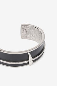 RC Bracelet rigide noir et palladium avec Fang PALLADIUM BLACK VRG012-AM007