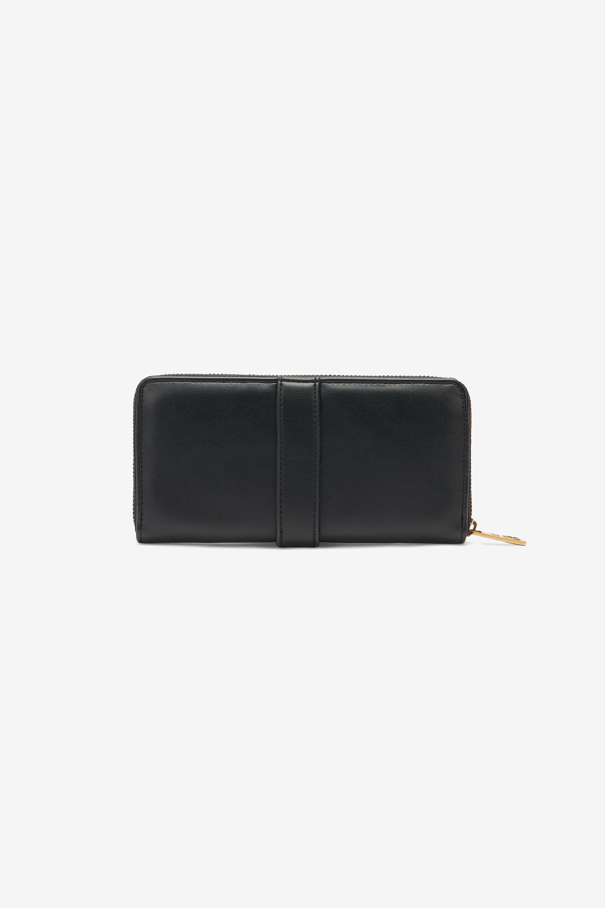 JC Cartera Con Cremallera Circundante Y Mirror Snake JC Cartera Con Cremallera Circundante Y Mirror Snake Negro UFP004-UF491