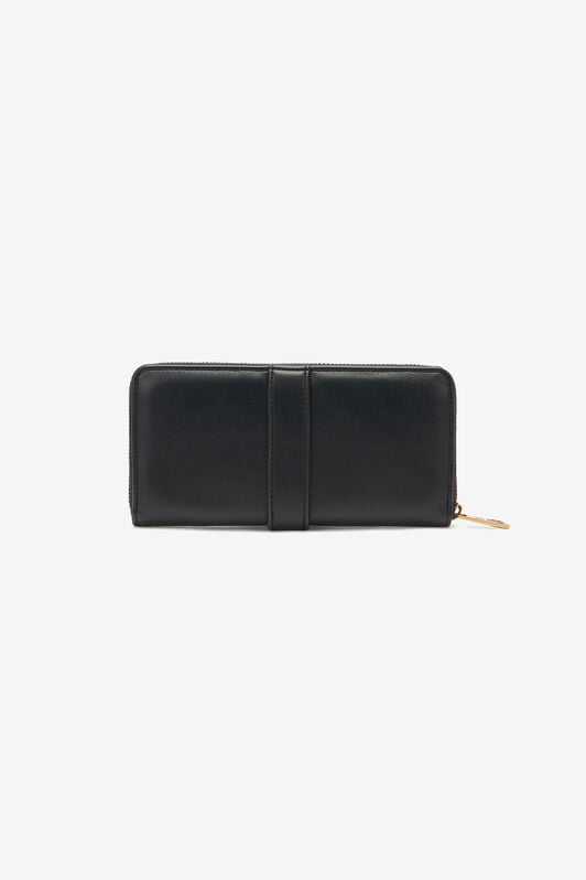 JC Cartera Con Cremallera Circundante Y Mirror Snake JC Cartera Con Cremallera Circundante Y Mirror Snake Negro UFP004-UF491
