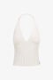 RC White Ribbed Halter Top RC White Ribbed Halter Top White SKM606-MG005