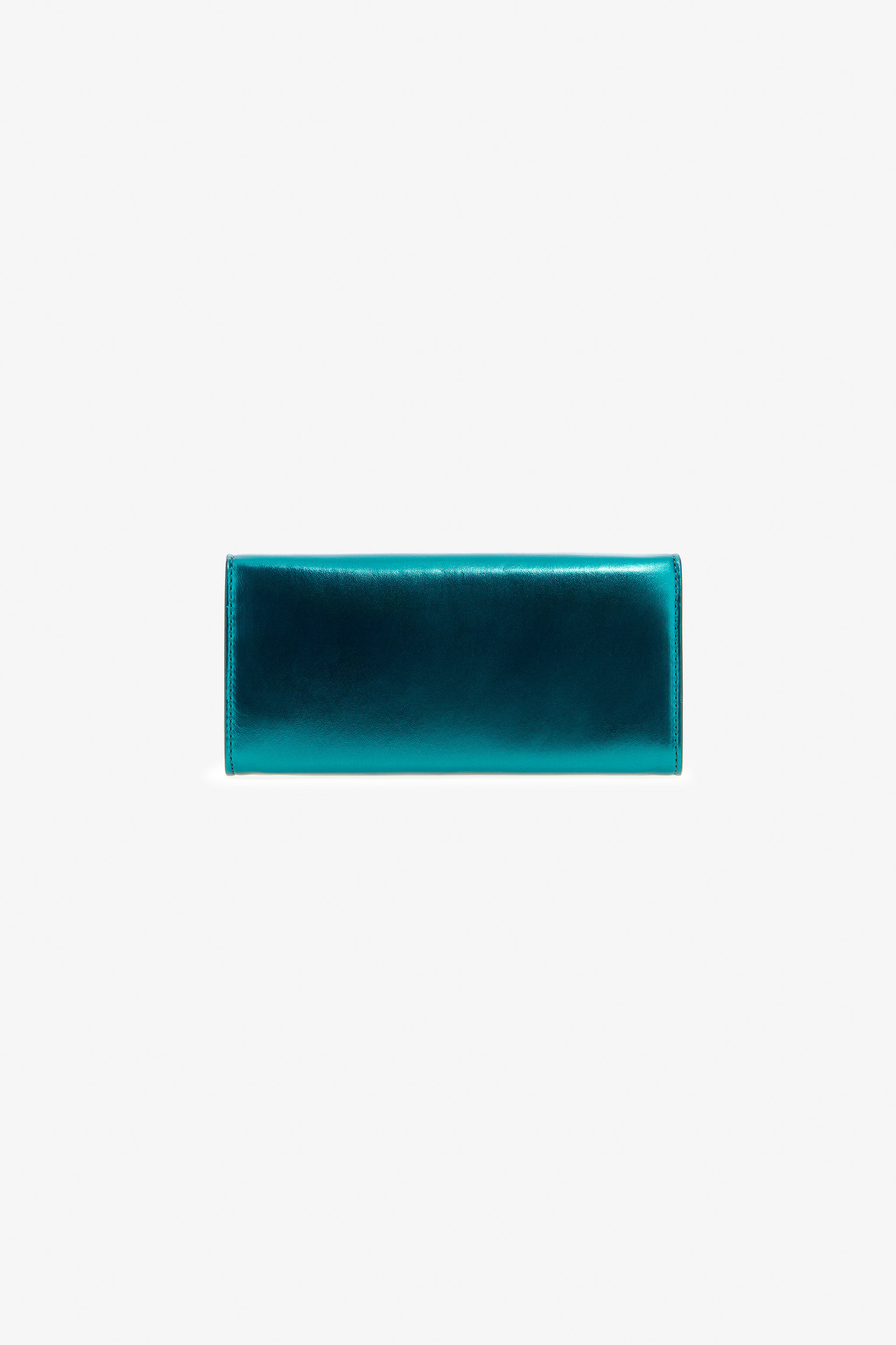 RC Portafoglio Metallizzato Teal Con Monogram RC RC Portafoglio Metallizzato Teal Con Monogram RC Azzurro SKA002-PN199