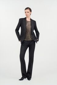 RC Plain print trousers BLACK WKT207-GA091