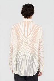 RC Shirt With Ray Devoré Print NATURAL WHITE XRT722-HLI15