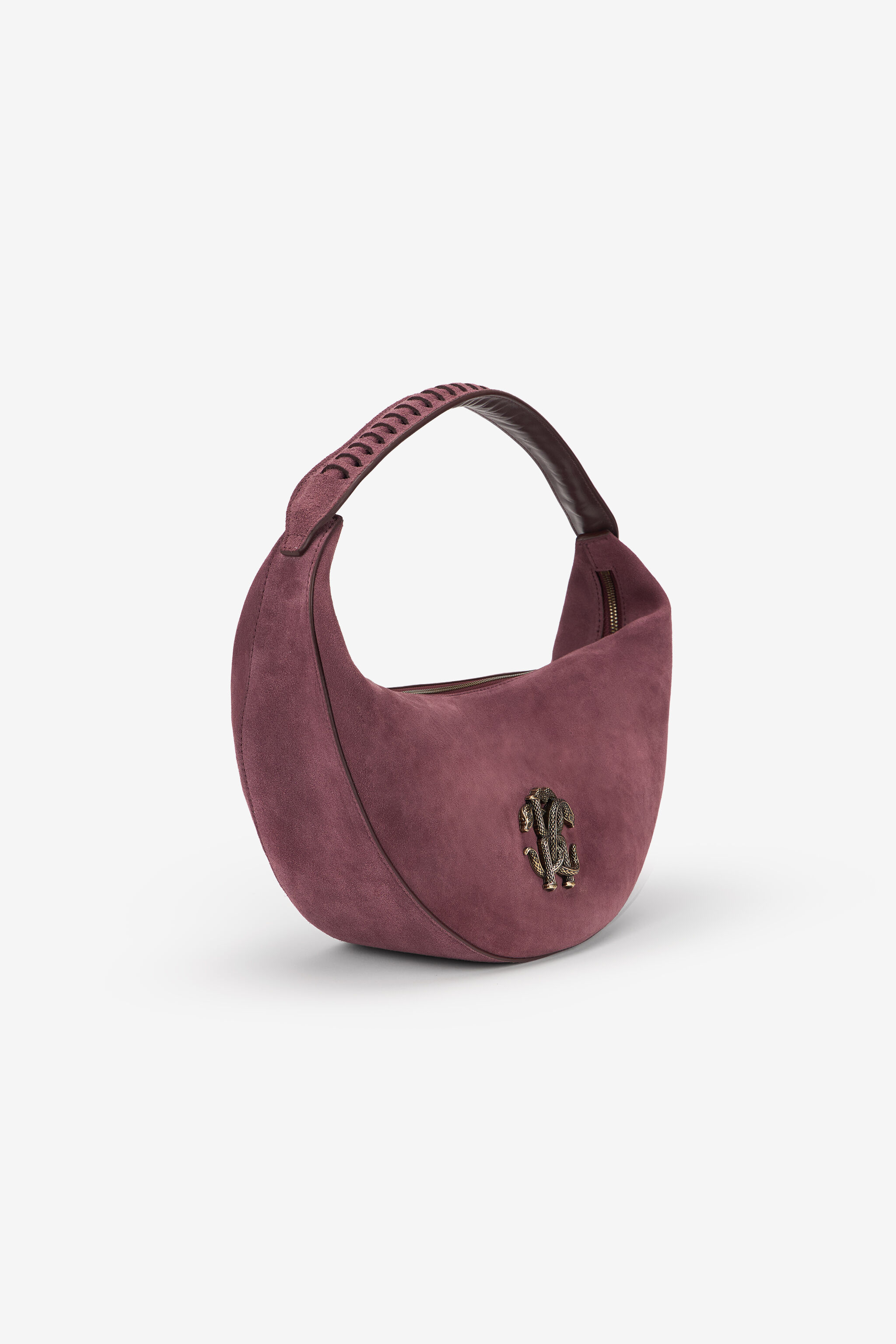 RC Burgundy Soft Shoulder Bag With RC Monogram RC Burgundy Soft Shoulder Bag With RC Monogram BURGUNDY TOB00B-PZ563