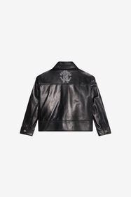 JU Lederjacke BLACK/P.G. XJP40C-PN001