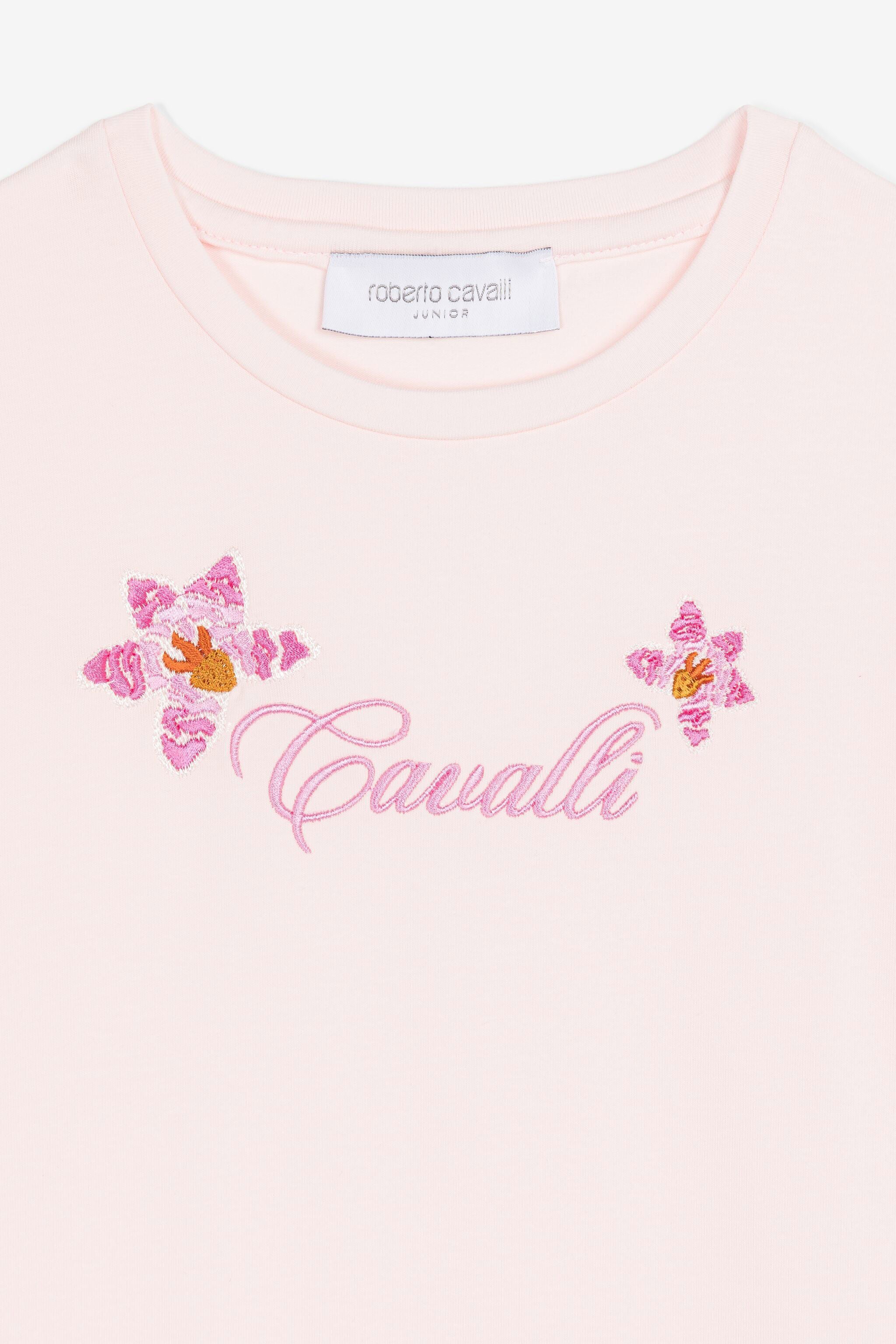 JU Logo-print cotton T-shirt JU Logo-print cotton T-shirt Baby pink QJT666-JV025