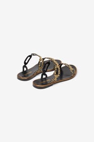 RC Gold And Black Sandals BLACK/GOLD WKS007-PA064