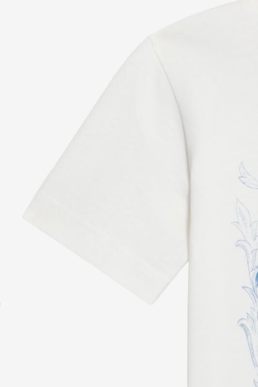 JU Cotton T-shirt with graphic design JU Cotton T-shirt with graphic design MILKY WHITE VJT609-JD001