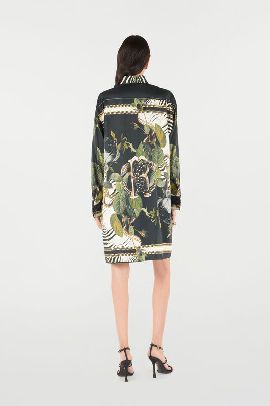 RC Long Shirt With Zebra And Snake Print RC Long Shirt With Zebra And Snake Print Black UKT160-4QN82
