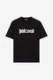 JC Just Cavalli T-Shirt aus Baumwolle mit Logodruck JC Just Cavalli T-Shirt aus Baumwolle mit Logodruck SCHWARZ Q61271-Q0174