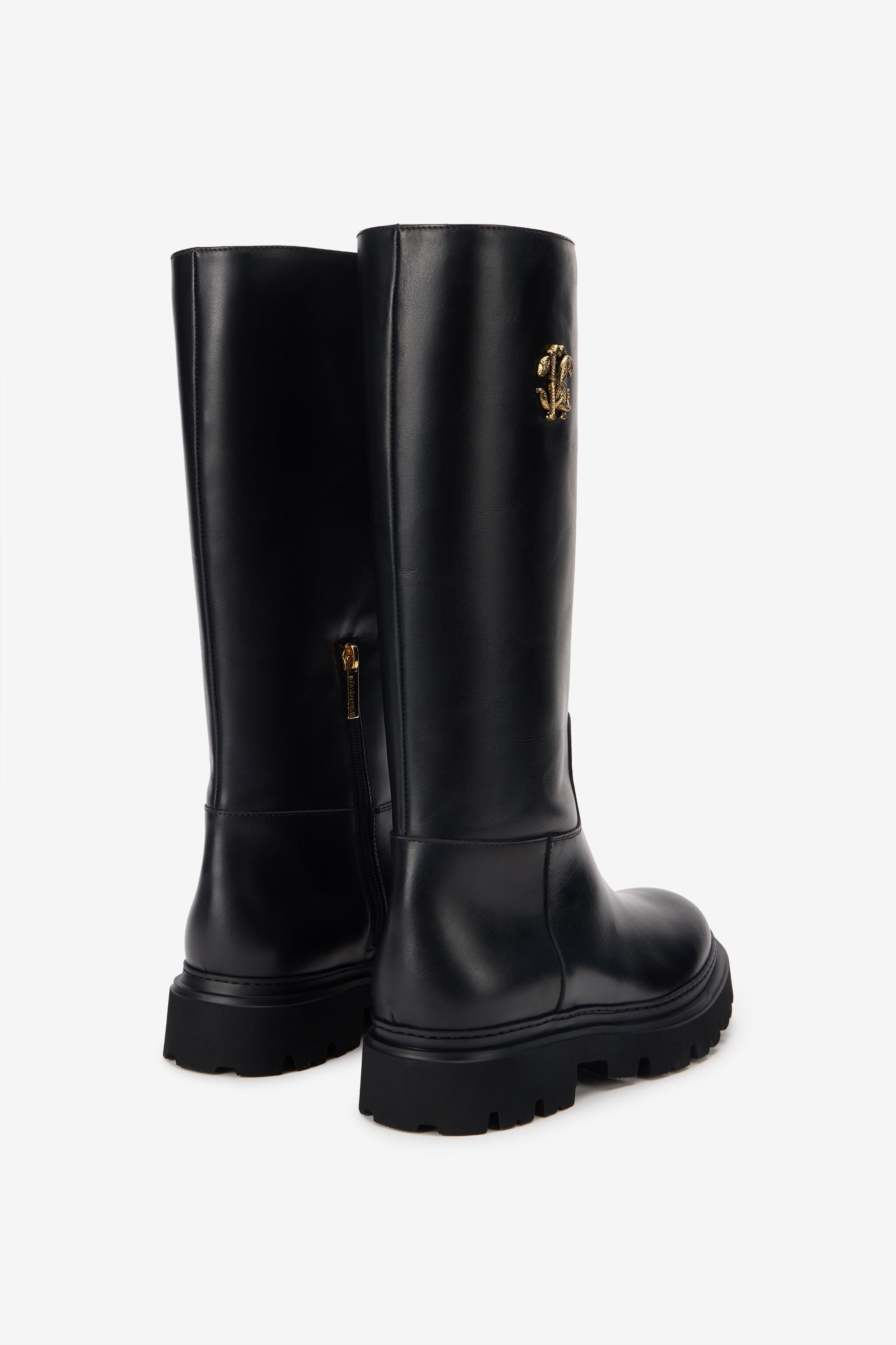 RC Black Boots With Gold Emblem RC Black Boots With Gold Emblem BLACK TOS00N-PZC15