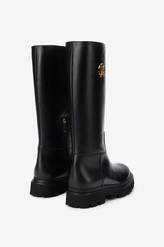 RC Black Boots With Gold Emblem RC Black Boots With Gold Emblem BLACK TOS00N-PZC15