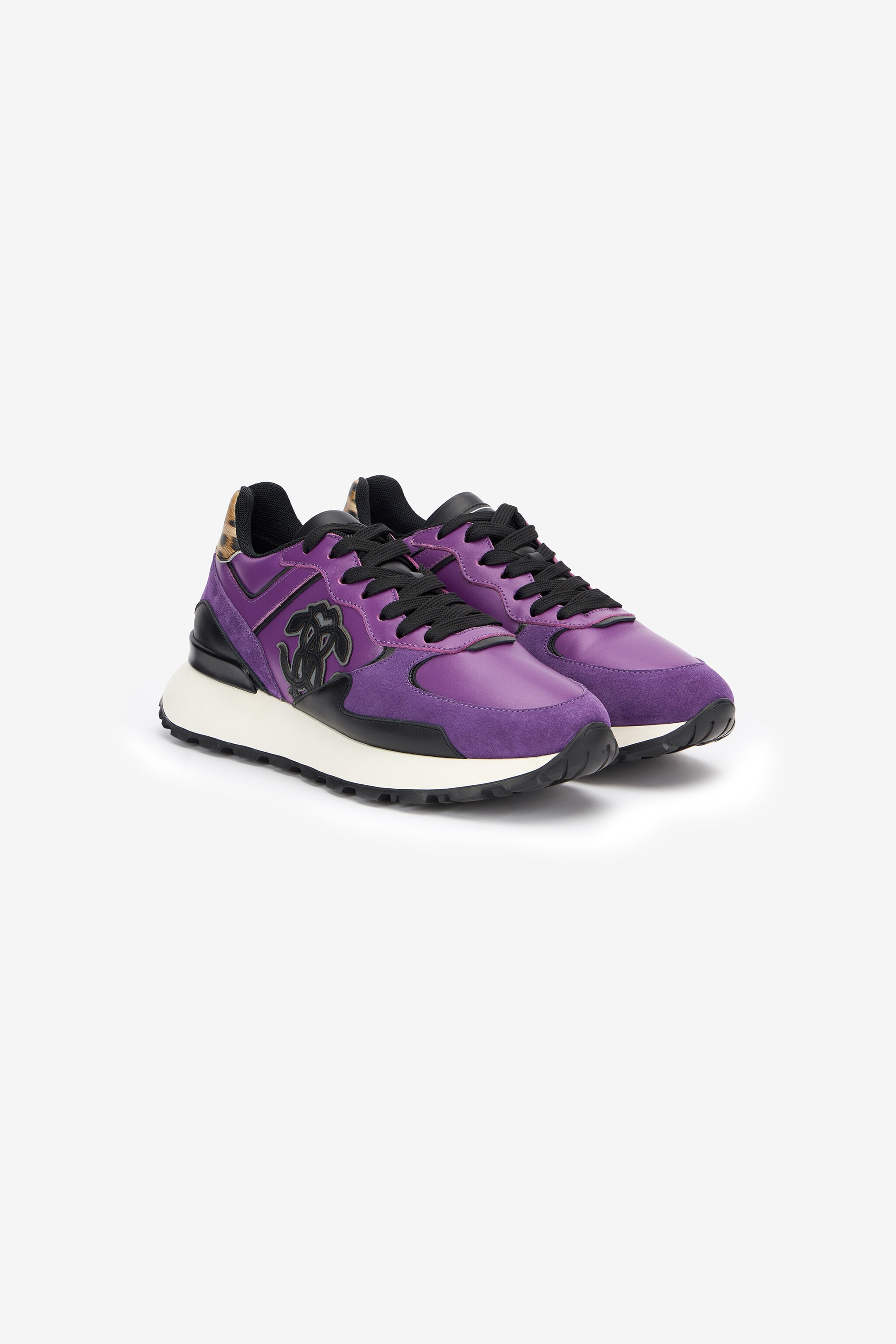 RC Lila Leder Sneaker RC Lila Leder Sneaker VIOLA/NERO/MACULA RKS046-PZB30