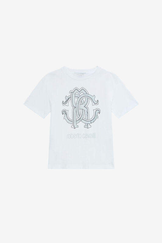 JU Cotton T-shirt with logo JU Cotton T-shirt with logo OPTICAL WHITE VJT60P-JD001