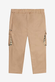 JU Pantalon Avec Écusson À Logo BEIGE UJT215-CH008