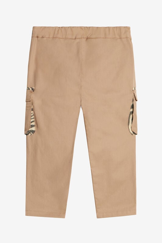JU Pants With Branded Patch JU Pants With Branded Patch BEIGE UJT215-CH008