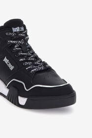 JC Just Cavalli Leather Sneakers BLACK RRS047-RR310