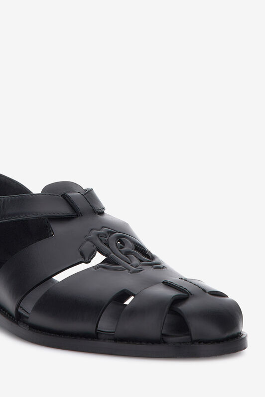 RC RC Monogram sandals RC RC Monogram sandals Black SRS028-PZA12
