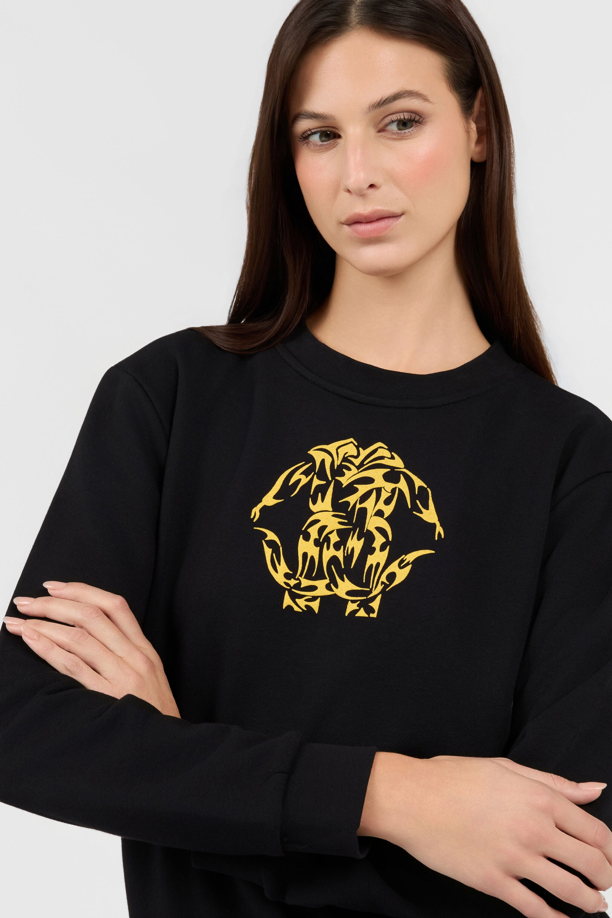 RC Schwarzes Rundhals-Sweatshirt mit Logo RC Schwarzes Rundhals-Sweatshirt mit Logo BLACK TOT66B-CF052