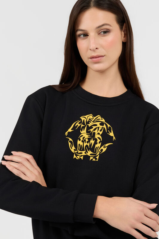 RC Schwarzes Rundhals-Sweatshirt mit Logo RC Schwarzes Rundhals-Sweatshirt mit Logo BLACK TOT66B-CF052
