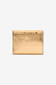RC Laminated Card Holder With Snake Print Gold TKA002-PZ579