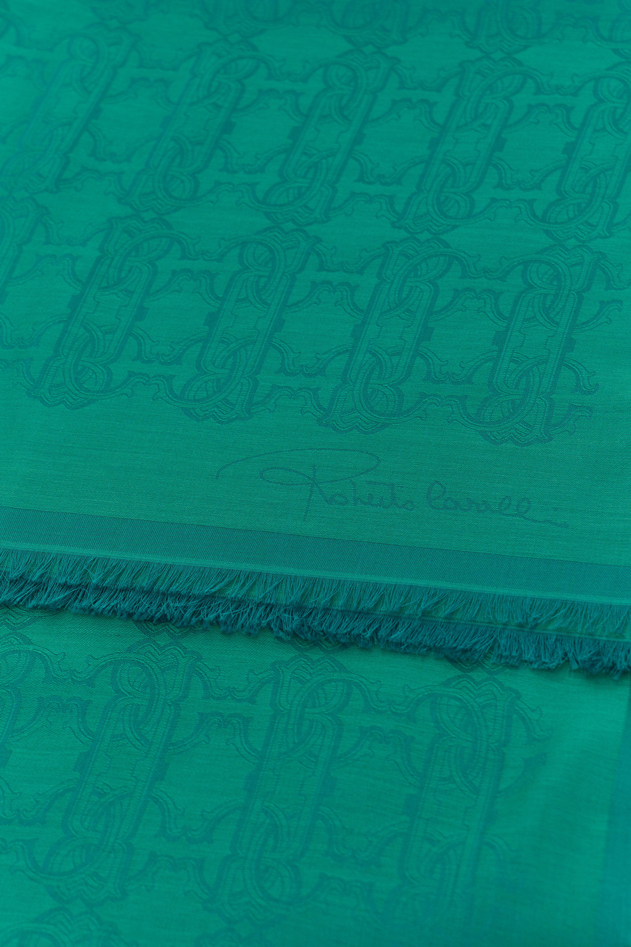 RC Roberto Cavalli Stole with RC MONOGRAM print RC Roberto Cavalli Stole with RC MONOGRAM print Green SYI00C-1HL61