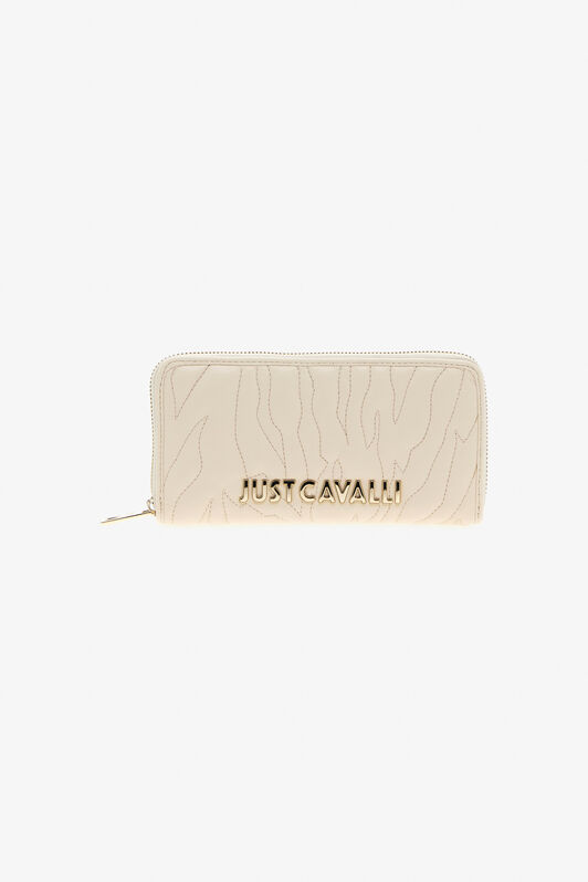 JC Just Cavalli Zip Wallet JC Just Cavalli Zip Wallet Elfenbein TFP047-TF506