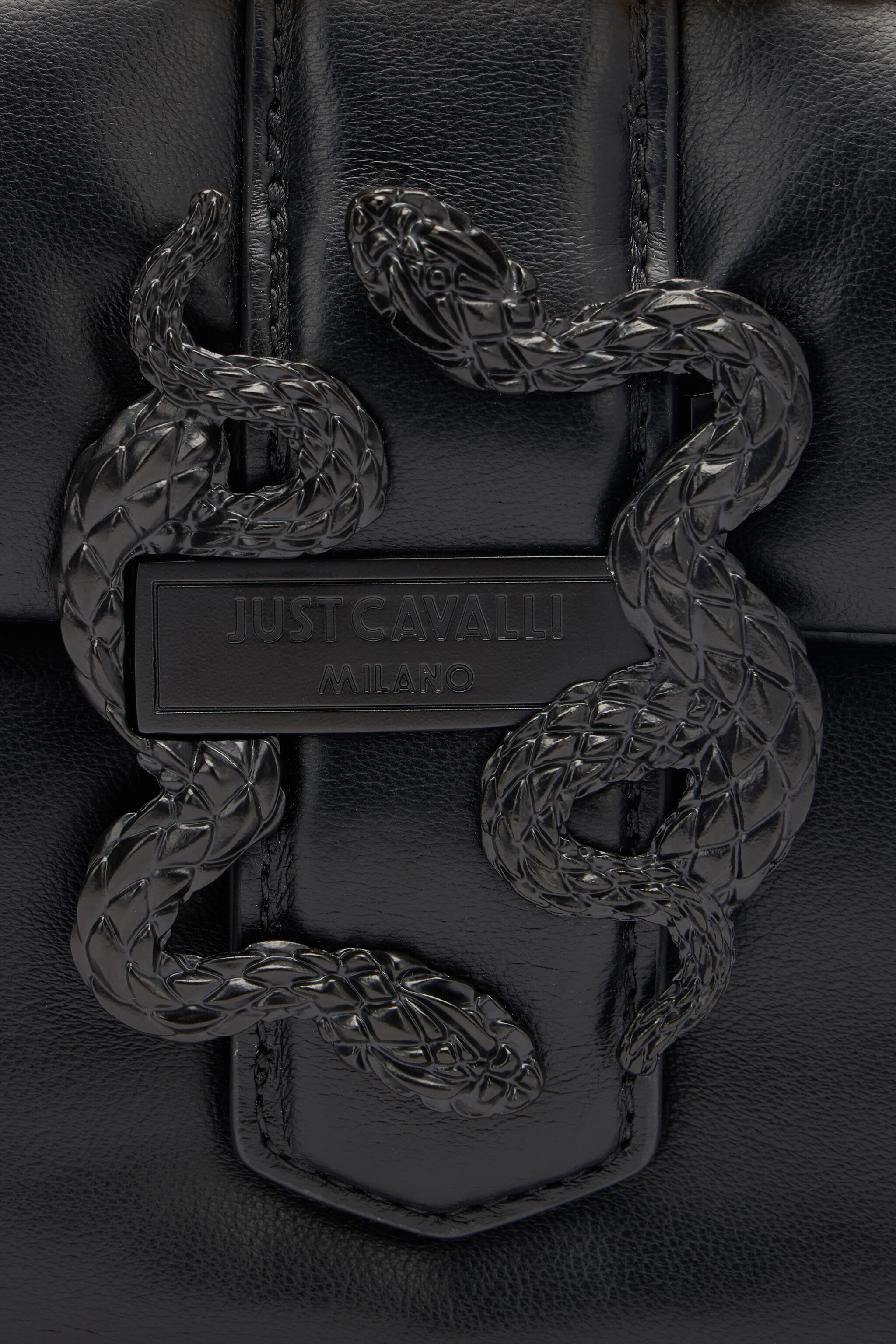 JC Small Crossbody Bag With Mirror Snake JC Small Crossbody Bag With Mirror Snake Black UFB058-UF427