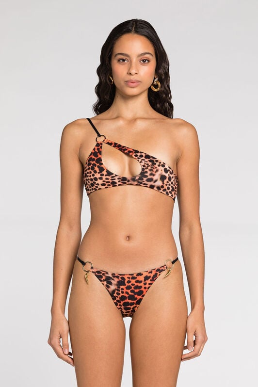 RC Murena Print Swimsuit Bikini Top RC Murena Print Swimsuit Bikini Top Orange QKW00C-LNF49