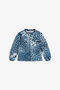 JU Blouse With Jaguar Skin Print JAGUARSKIN BLUE TJT64V-2NM10