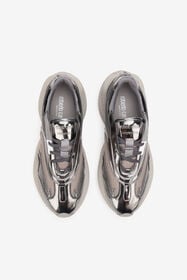 RC Zapatilla Chunky De Cuero Plateado WHITE/SILVER WNS013-PZY05