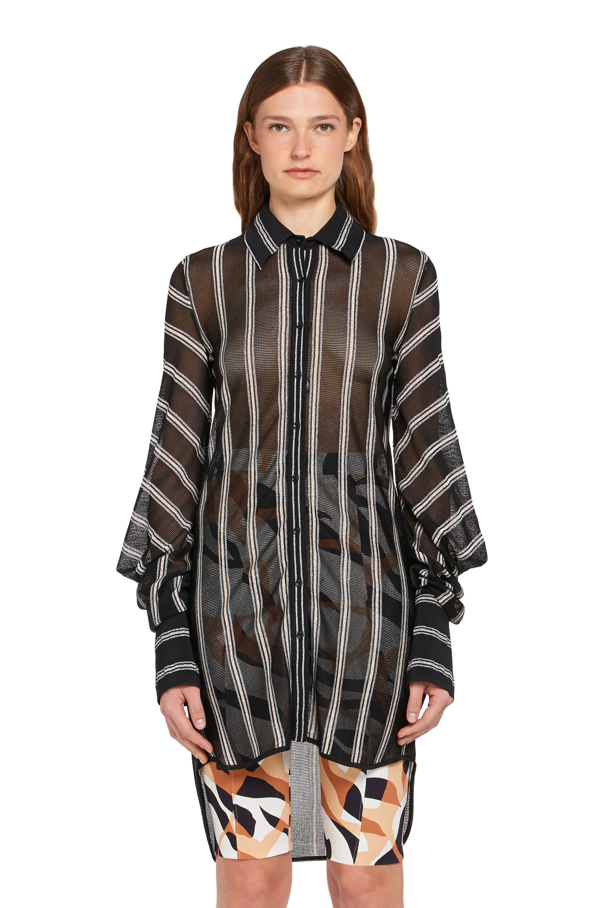 RC Knitted stripe shirt RC Knitted stripe shirt BLACK/GOLD IWM745-MO007
