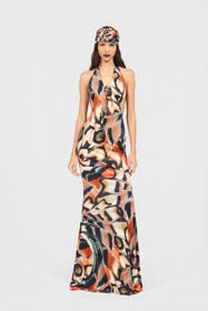 RC Vestido Estampado Butterfly BLACK/MULTICOLOR XQT118-JRT28