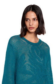 RC Maglione con ricamo Hawk Blu LQM690-MA006