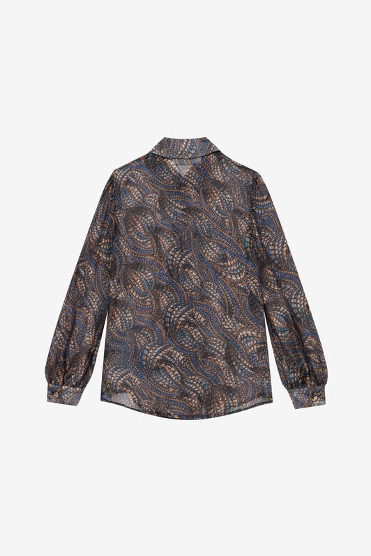 JU Camicia in seta con stampa Python JU Camicia in seta con stampa Python FAGIANEL.C XJT70J-CTS67