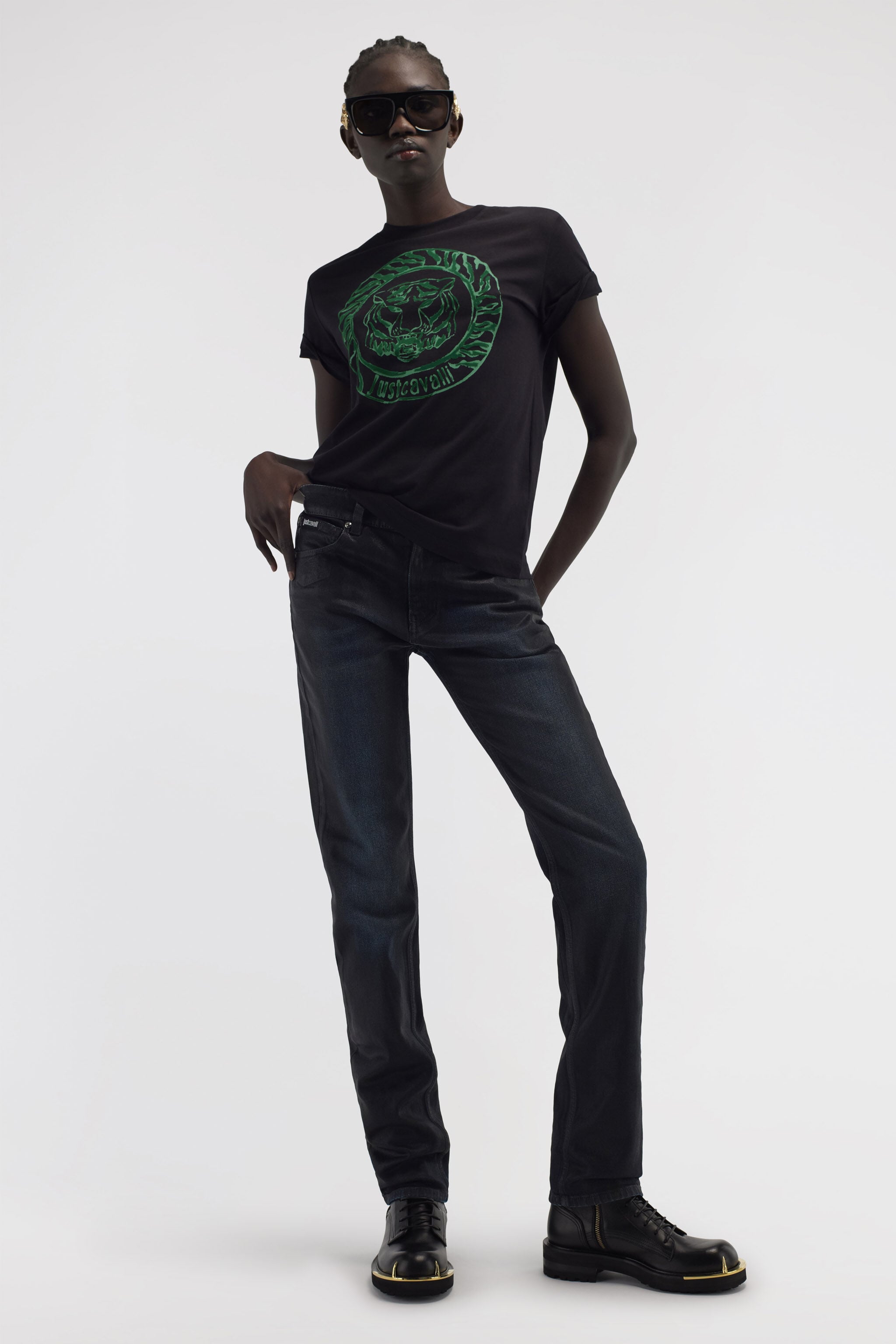 Skinny jeans by Just Cavalli in Dark blue for Men | Roberto Cavalli®