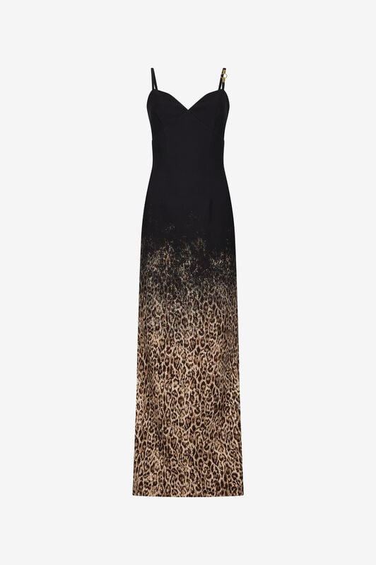 JC Abito Maxi Stampa Leopard JC Abito Maxi Stampa Leopard 700 BEIGE + 899 BLAC VFT288-VF438