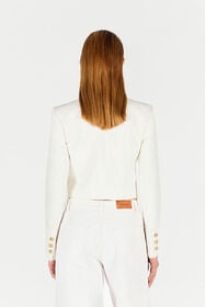 RC Veste Courte Imprimée Wall Blanc UWT403-LG016