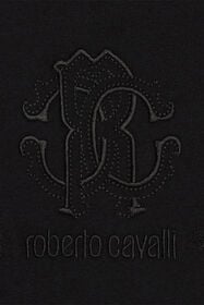 JU T-Shirt With RC Monogram And Logo Black UJT60M-JD001