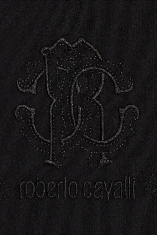JU T-Shirt Con Monogram RC E Logo Nero UJT60M-JD001