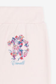 JU Pantalon de survêtement en coton à imprimé floral Rose RJT241-CF050